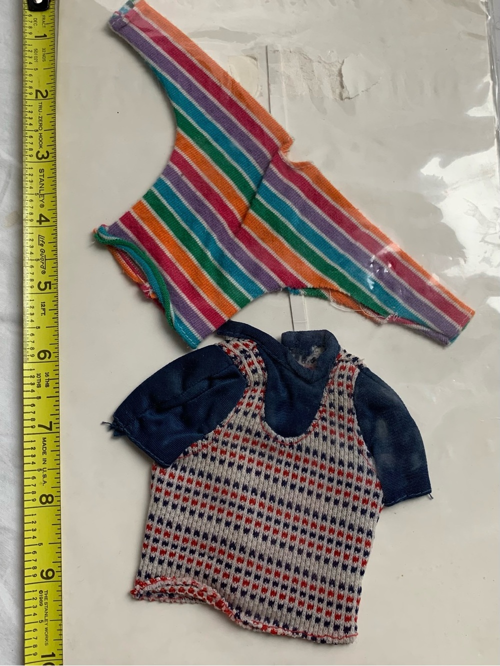 Vintage 1970s Barbie Clothing Lot - 2 "Best Buy" Fashion Tops (TLC)